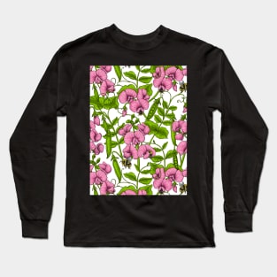 Sweet peas and bumblebees 4 Long Sleeve T-Shirt